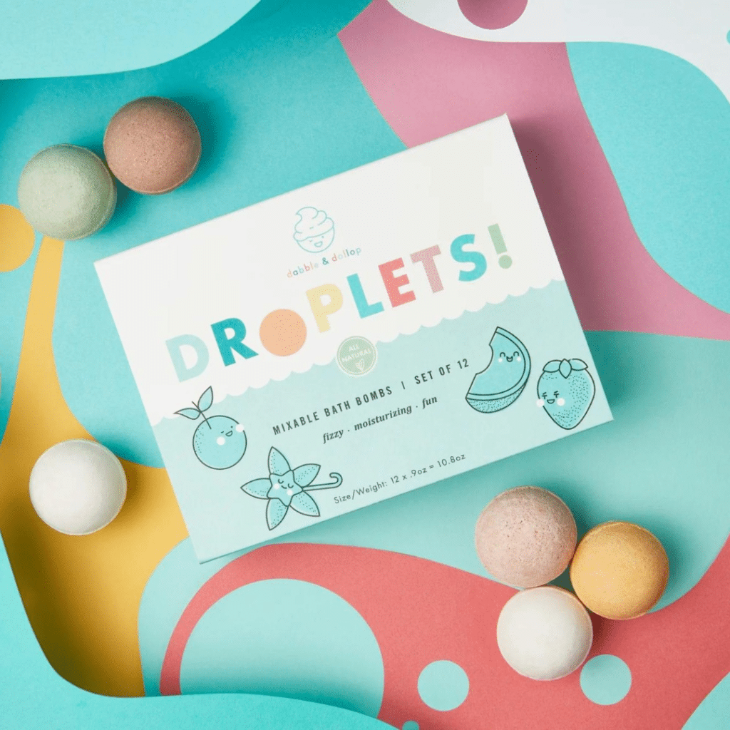 A view of Dabble & Dollop Bath Bombs