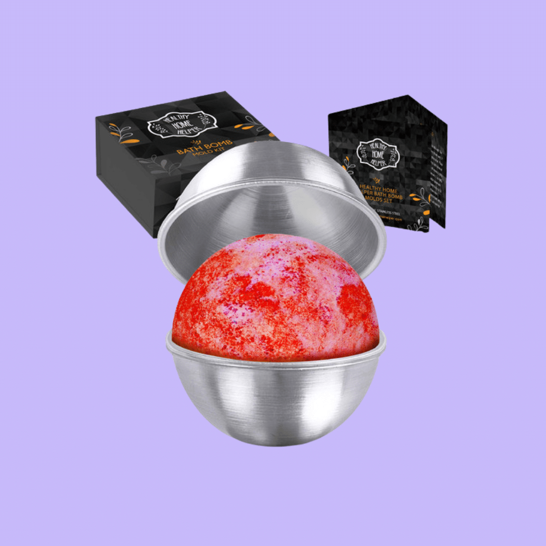 A view of Stainless Steel Bath Bomb Molding Set