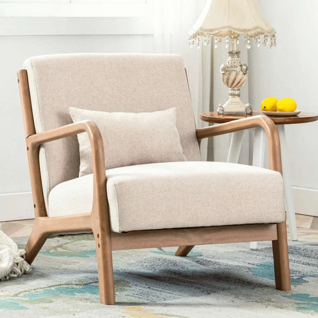 A view of ANJHOME Mid Century Modern Accent Chair
