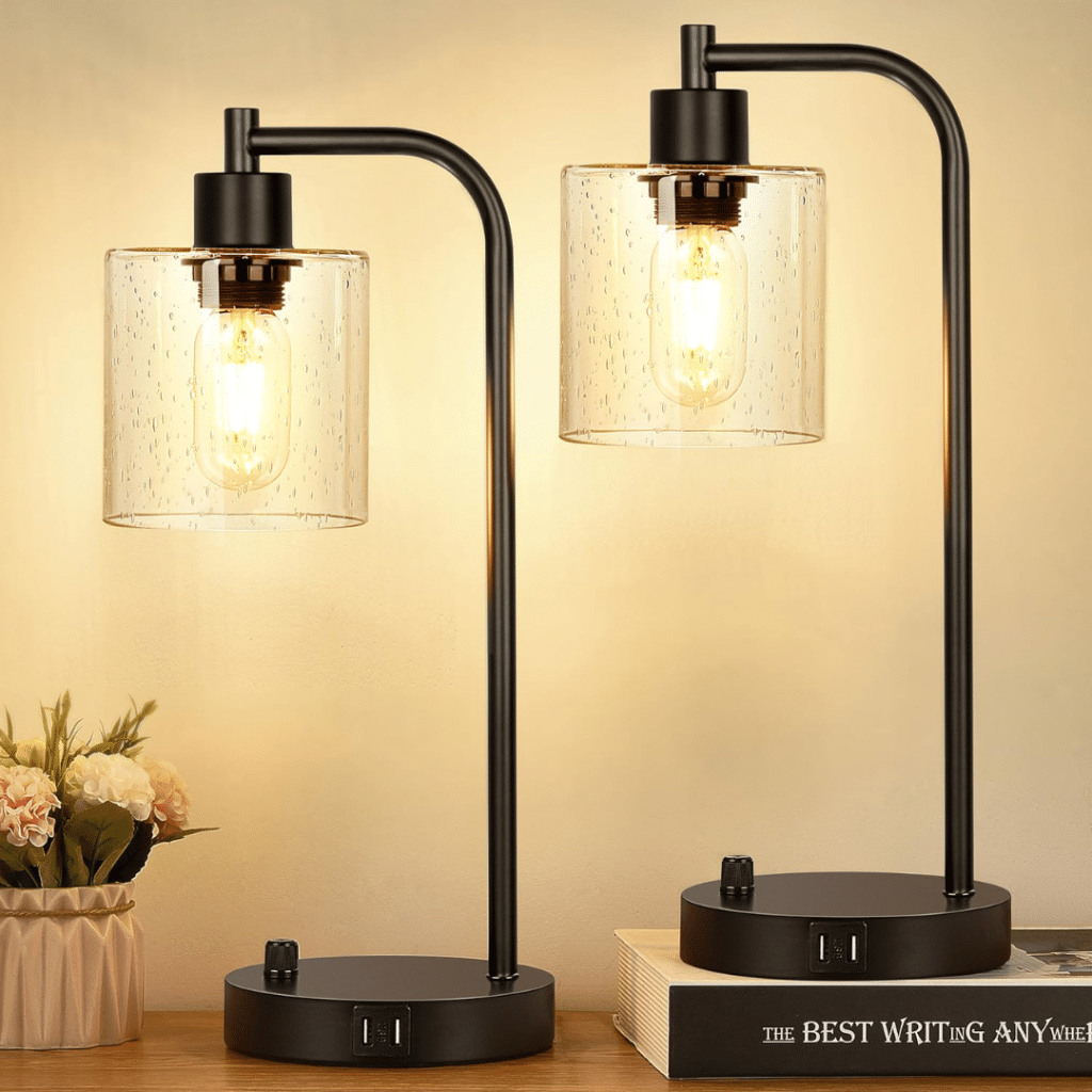 A view of Lynnoland Industrial Table Lamps