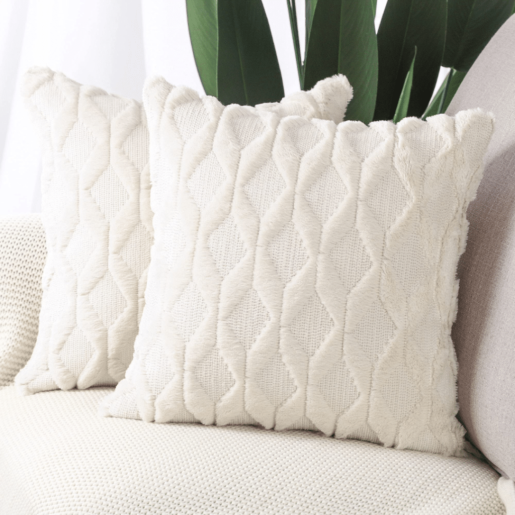 A view of MADIZZ Velvet Decorative Throw Pillow Covers