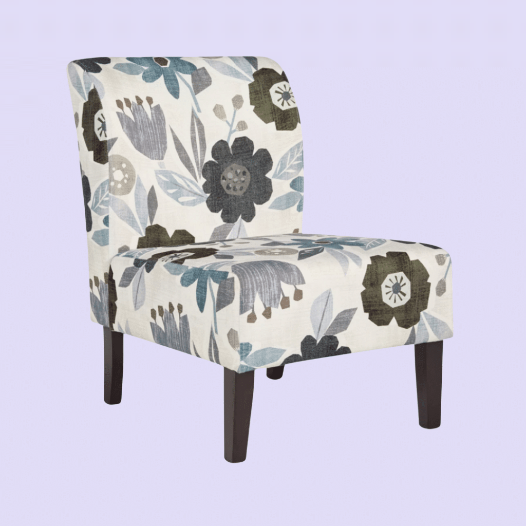 A view of Signature Design by Ashley Triptis Floral Armless chair