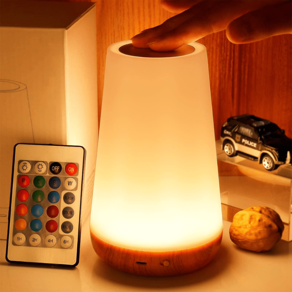 A view of THAUSDAS Night Light Dimmable Touch Lamp