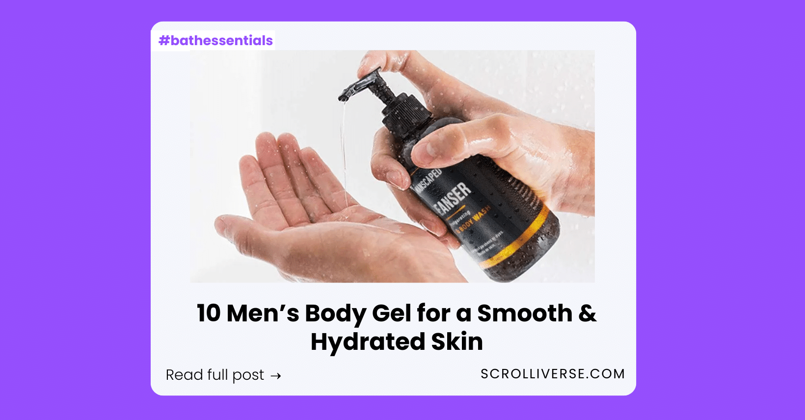 Best Men’s Body Gel for All-Day Hydration