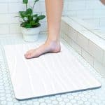 Rollout Bathroom Stone Mats for Quick Absorbency