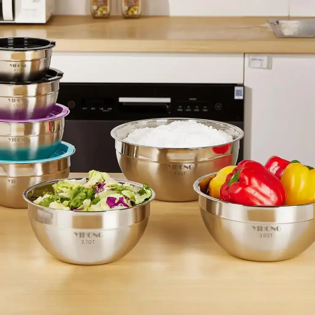 YIHONG Piece Metal Mixing Bowls png