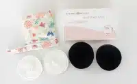 nursing pads placed on surface