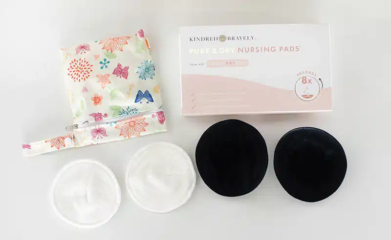 nursing pads placed on surface