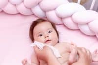 Hygiene Young Mom Wiping The Baby Skin Body And