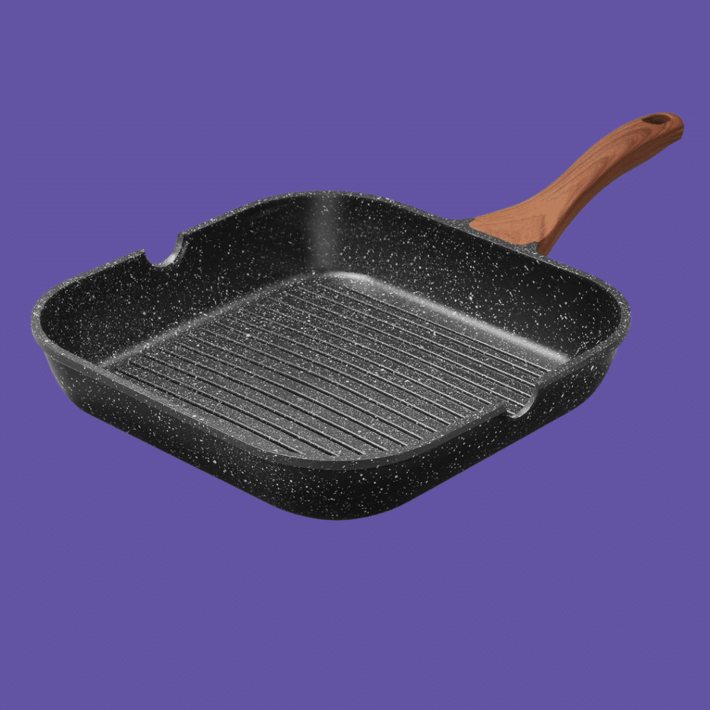 ESLITE LIFE Inch Nonstick Grill Pan for Indoor Cooking Versatile Induction Square Large Grilling Skillet Steak Pan for Stove Tops PTFE PFOA Free