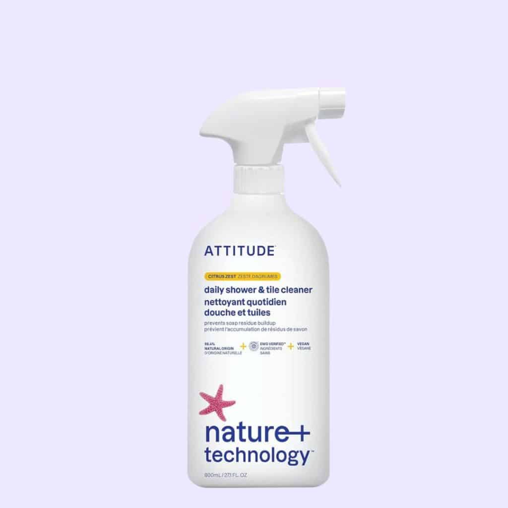 A view of ATTITUDE Daily Shower Tile Cleaner