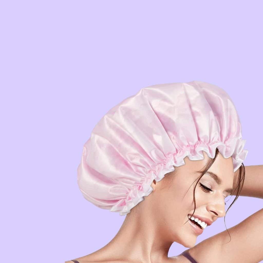 A view of Aquior Reusable Shower Cap