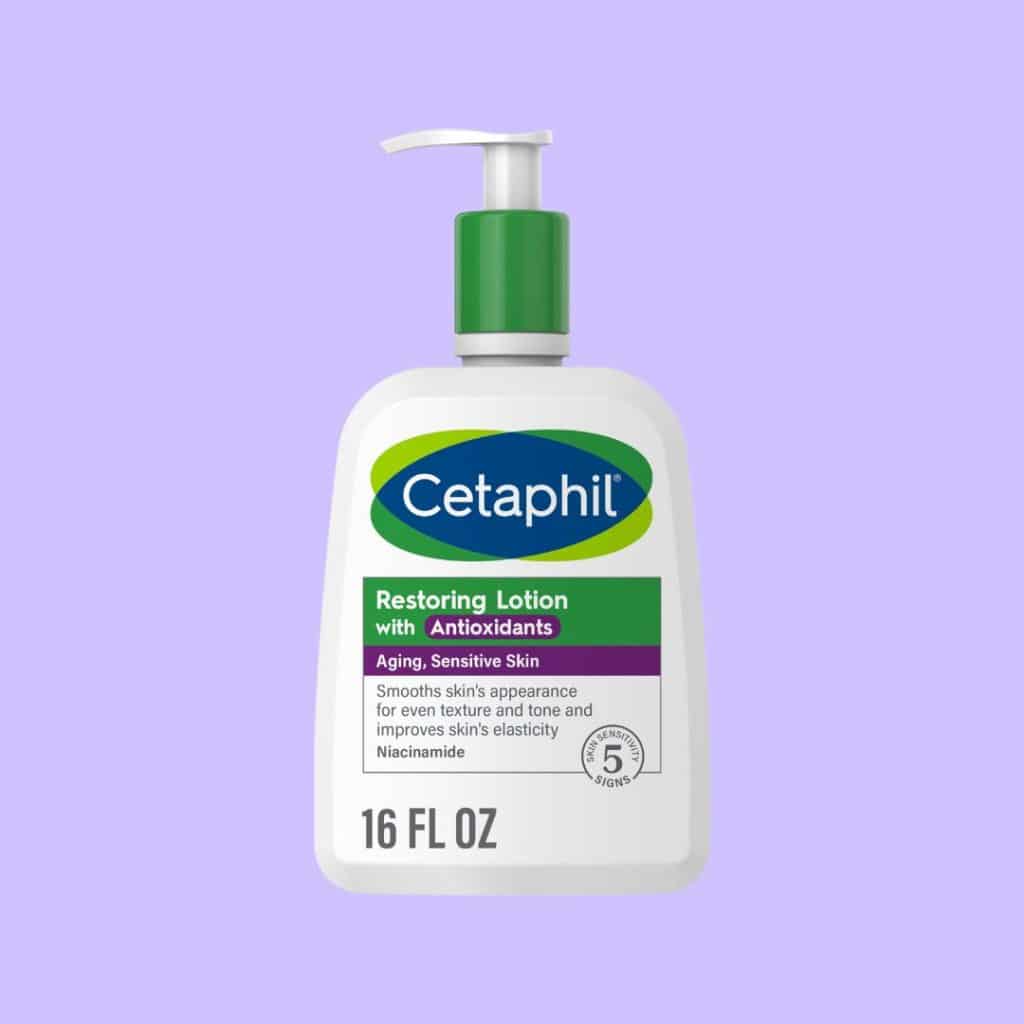 A view of Cetaphil Restoring Body Lotion