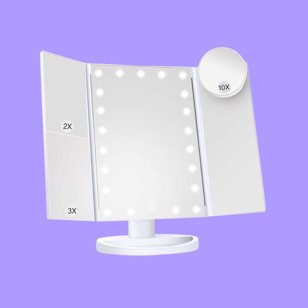 A view of HUONUL Makeup Mirror Vanity with Lights