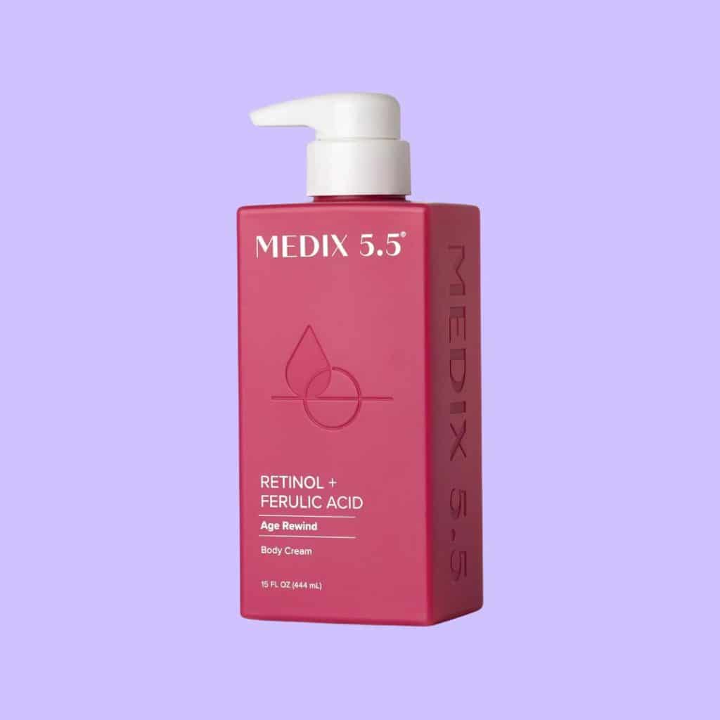 A view of Medix Retinol Body Lotion Skincare Moisturizer