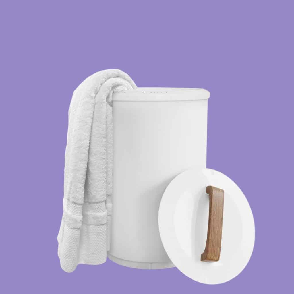 A view of SAMEAT Heated Towel Warmer for Bathroom