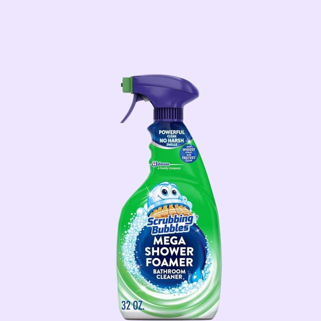 A view of Scrubbing Bubbles Mega Bathroom Cleaner