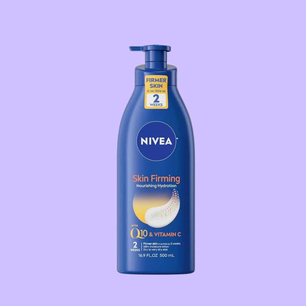 A view of the NIVEA Nourishing Skin Firming Body Lotion