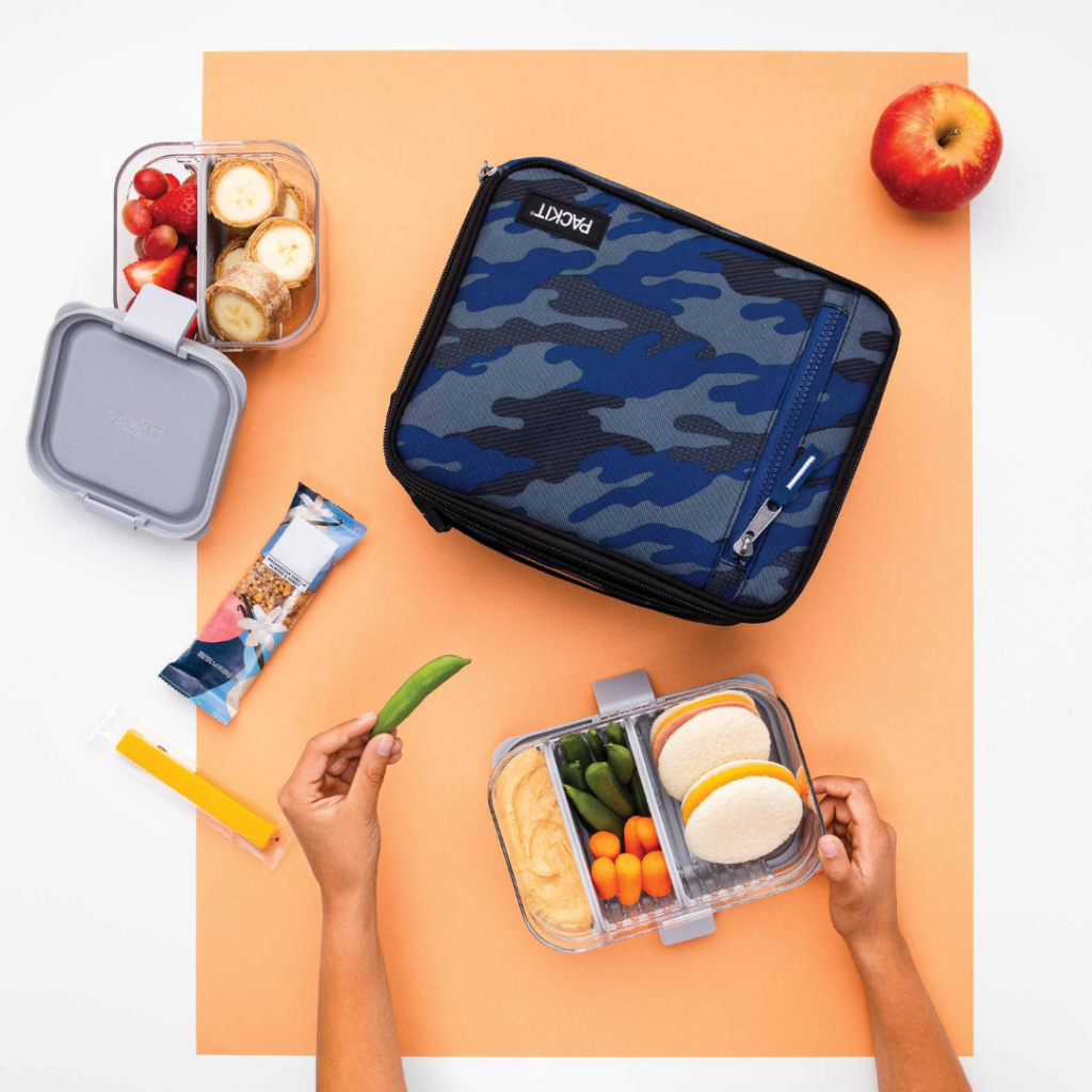 PackIt Freezable Classic Lunch Box Blue Camo