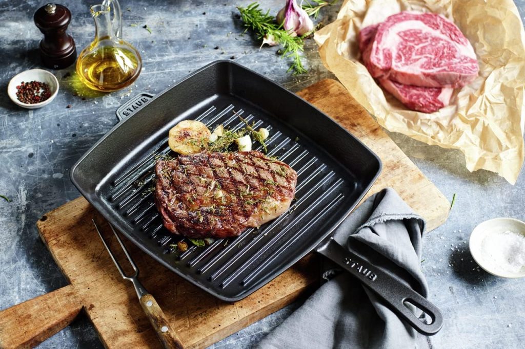Staub Cast Iron inch Square Grill Pan