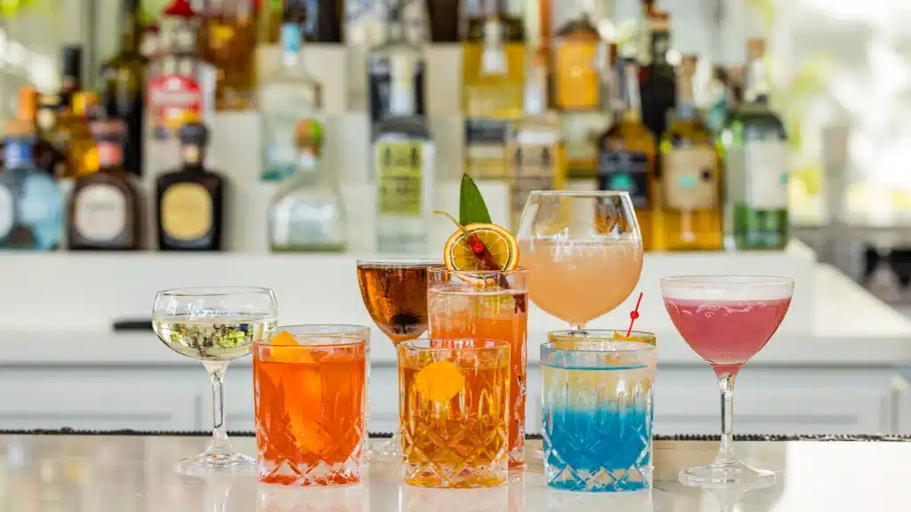 Sunset Bar Cocktails