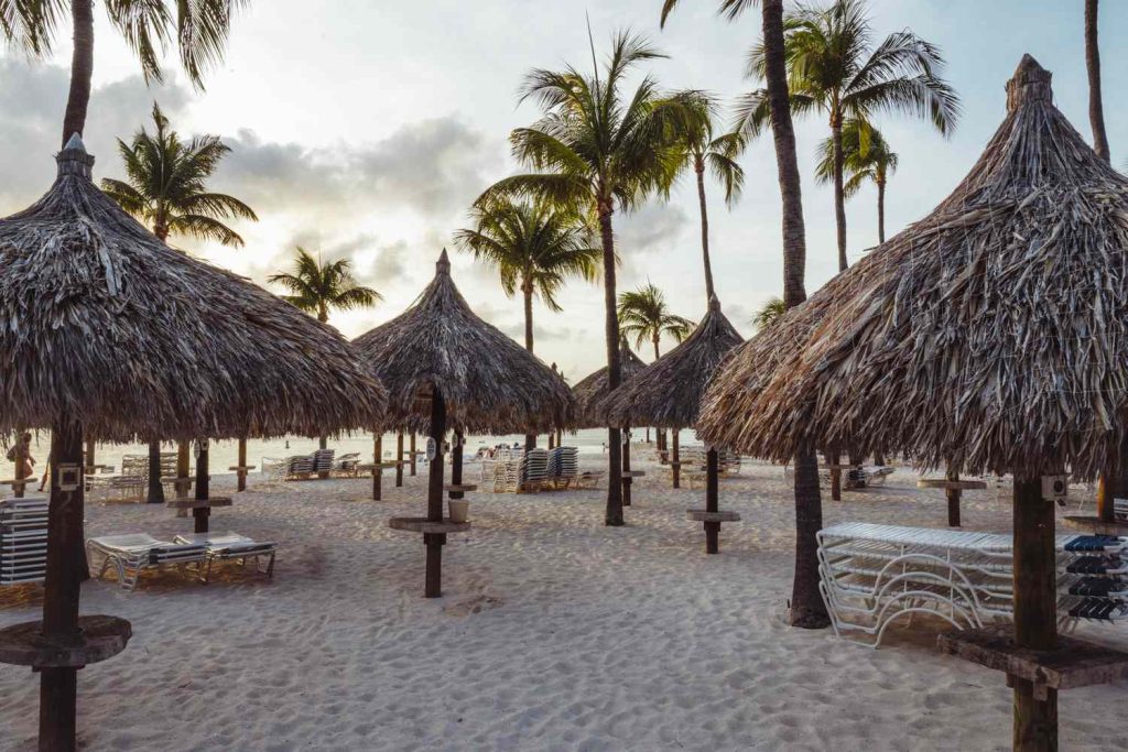 huts in aruba