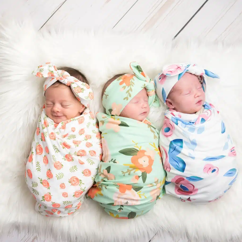 cute babies in swaddles