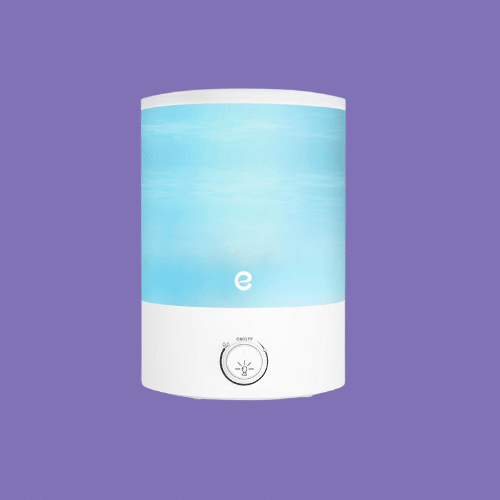 Esemoil Humidifiers for Bedroom isolated on a purple background