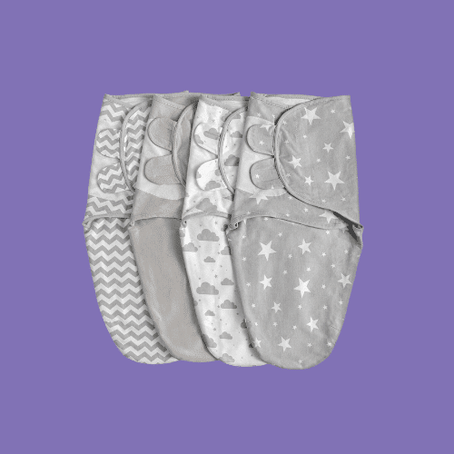 Soarwg Kids Baby Swaddle isolated on a purple background