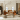 A view of a living room with earthy colours