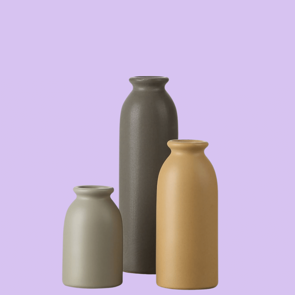 CWLWGO Ceramic Matte Vase Set