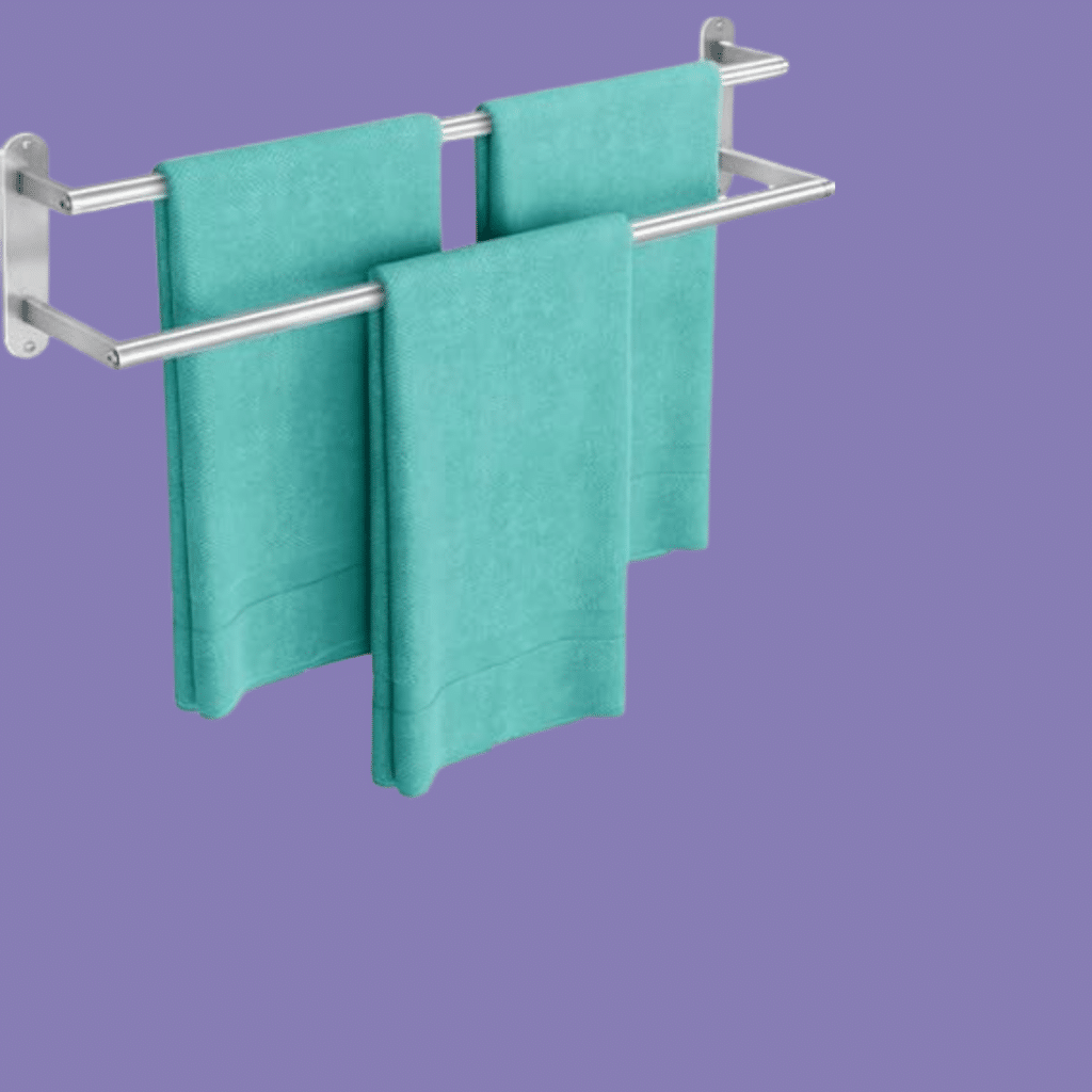XEENEW Brushed Nickel Double Towel Bar