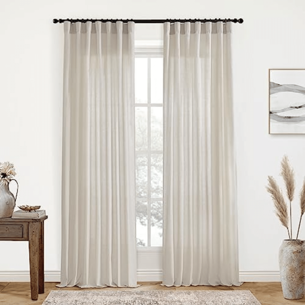 XTMYI Oatmeal Beige Curtains