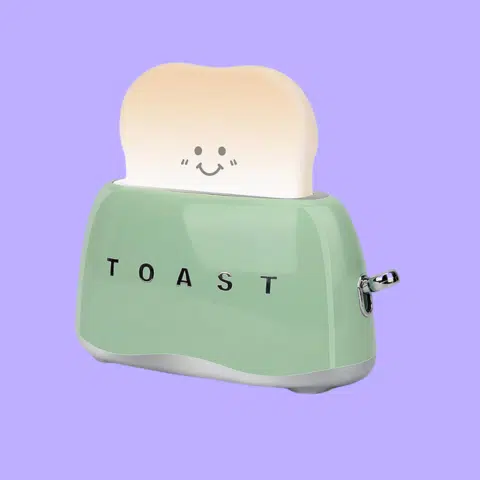 🌟 QANYI New Retro Decor Toaster Lamp