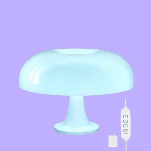🍄 FANHAO Light Blue Mushroom Lamp