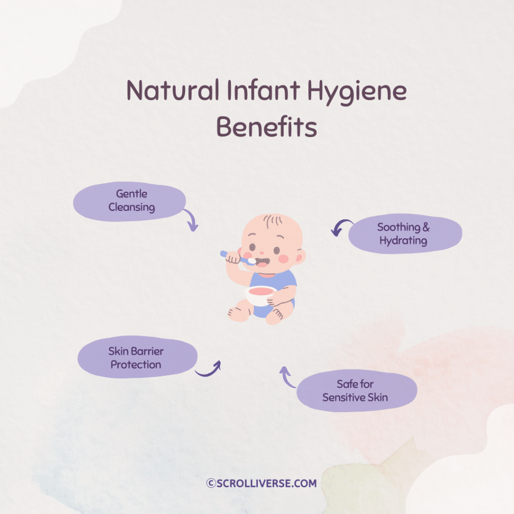 A graphical representation of some of the types of infant hygiene tips