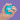 A hand holding Schylling NeeDoh Nice Cube isolated on a purple background