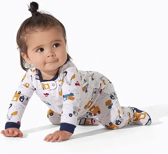 baby girl wearing Onesies Baby Boys’ Pack Footies
