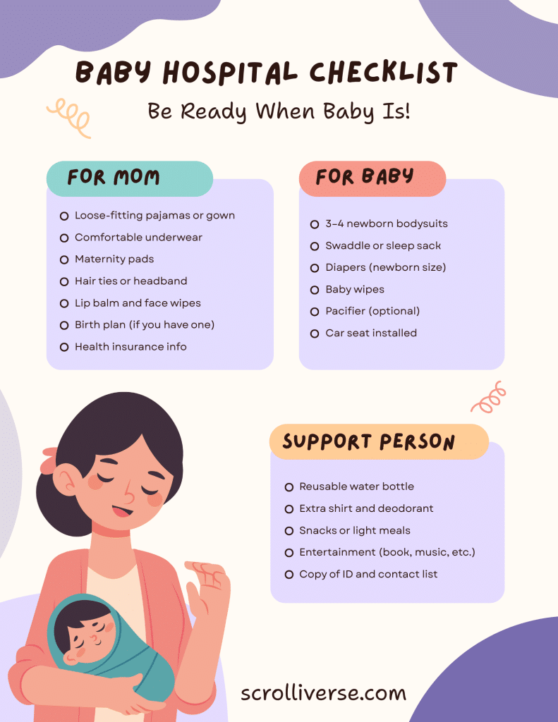 Baby Hospital Checklist