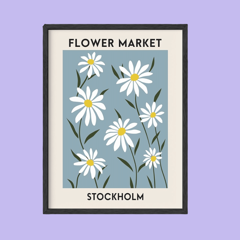 HAUS AND HUES Flower Market Wall Art