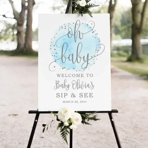 Woodland Welcome Baby Decoration sign